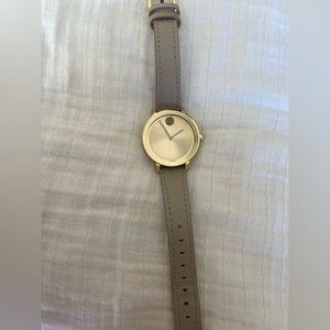 Gorgeous Movado BOLD Evolution Leather Watch